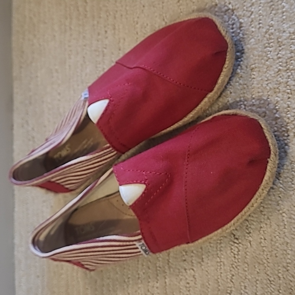 Toms Canvas Slip-ons, Women's 7